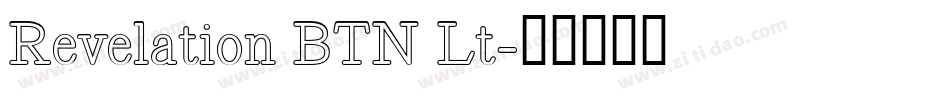Revelation BTN Lt字体转换